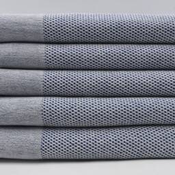 "Navy Blue Towel, Turkish Towel, 38""x67" - thumbnail 2
