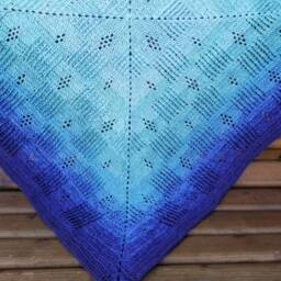 Handmade Crochet Baby Blanket Aurora Cotton Receiving Blanket - thumbnail 2