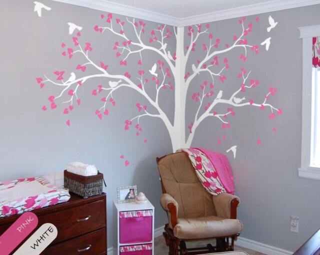 Full Corner Tree Wall Decal Sticker Set Of Two For Nursery & Kids Rooms - image 1
