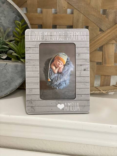 Personalized Uncle Picture Frame Gift For Brother From Niece/Nephew - image 1