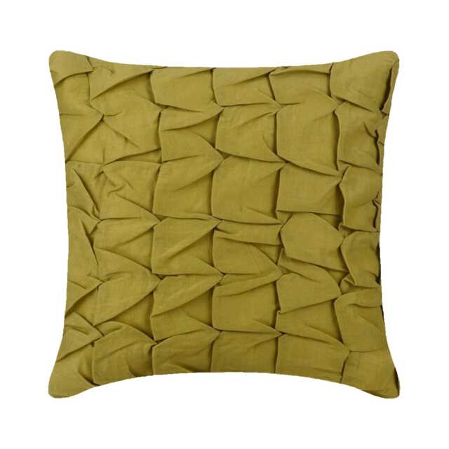 "Decorative Knots, Textured, Checkered Green Pillow Case Cover 24""x24""/26""x26" - image 1
