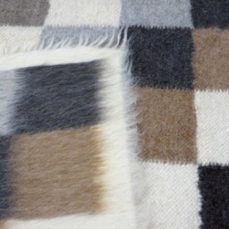 Handwoven Wool Area Rug Scandinavian Modern Carpet - 180x220cm - thumbnail 3