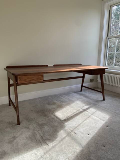 Large Solid Walnut Desk - image 1