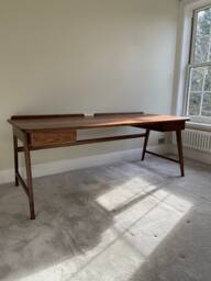 Large Solid Walnut Desk