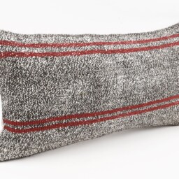 Handmade Turkish Kilim Lumbar Pillow Cover Bohemian Home Decor - 12x24 - thumbnail 3