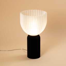 Lamp C Black X Transparent Minimalist Modern Lamp 3D Printed Made From Bioplastic - thumbnail 1