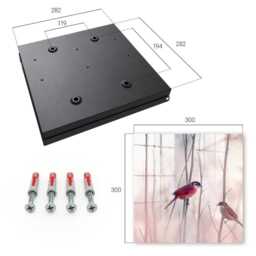 Two Birds Wall Mounted Key Cabinet, Red Industrial Box, Minimalist Nature, For Lovers Of Nature & Elegance - thumbnail 4
