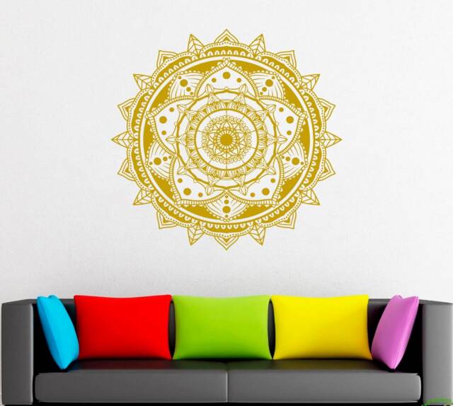 Mandala Flower Wall Decal Removable Vinyl Yoga Decor 2126 - image 1