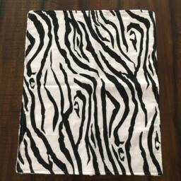 Zebra Pink Minky Security Blanket Handmade Baby Comfort Item - thumbnail 3