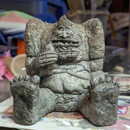 Rockbiter The Neverending Story Falkor Atreyu Sculpture Clay - thumbnail 3