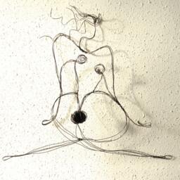 Distance Boyfriend Relationship Gift Soulmate Woman Metal Wire Sculpture Abstract Art Valentine Day Anniversary Wall Hanging - thumbnail 2