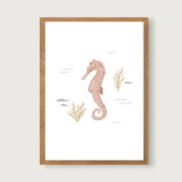 Sea Creatures Poster Set A4 - Print Children's Nursery Child Illustration Fish Animals Shark Turtle -- Heart & Paper - thumbnail 3