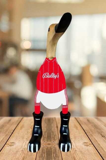Nottingham Forest Fc - Hand-Painted Wooden Duck - 2025-2026 Design Approx. 25cm - image 1