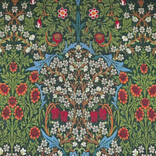 Custom Made William Morris Blackthorne Forest Blackout/Lining Curtains 3 - image 1