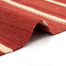Handwoven Qashqai Kilim Rug Tribal Flat Weave Wool, Southwestern Decor - thumbnail 4