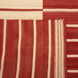 Handwoven Qashqai Kilim Rug Tribal Flat Weave Wool, Southwestern Decor - thumbnail 3