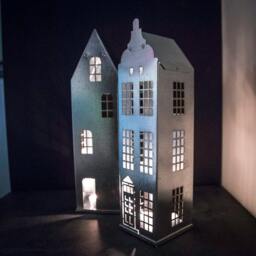 Tin House Candle Holders Amsterdam & Stockholm Lanterns, Set Of 2 - thumbnail 2