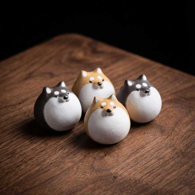 Shiba Inu Tea Pet Figurine Handmade Zisha Cute Dog Chinese Ceremony Table Decor Gift Collectible Art Statue Lover - image 1