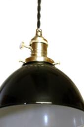 Porcelain Enamel Farmhouse Shade Pendant Light - Multiple Colors - thumbnail 3