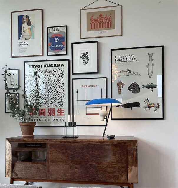 Eclectic Gallery Wall Art Set Mondrian, Lundstrom, Various Artists - Set Of 9 Physical Posters - image 1