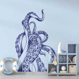 Octopus Tentacles Wall Decal Removable Vinyl Art 2056 - thumbnail 3
