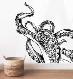Octopus Tentacles Wall Decal Removable Vinyl Art 2056