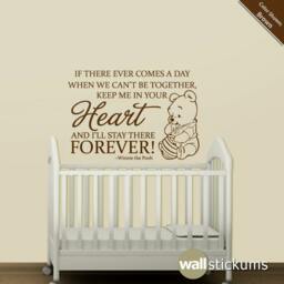 Winnie The Pooh Quote Vinyl Wall Decal - Nursery Decor - thumbnail 3