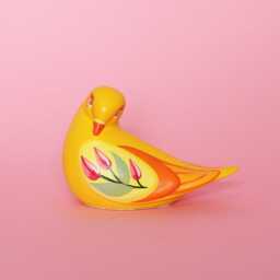 Made To Order Small Floral Pigeon Ornament By Betty & The Lovecats - thumbnail 3