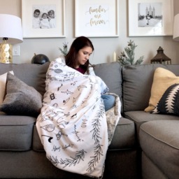 Additional Memory Tribute Blanket, Memorial Heirloom Gift, Keepsake Sympathy Or Bereavement Remembrance Throw - Adult Size Minky - thumbnail 3