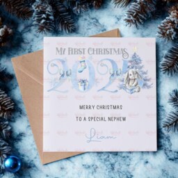 Personalised Kids Christmas Decoration - Granddaughter First Gift 1St Bauble Stocking Filler Eve Box - thumbnail 2