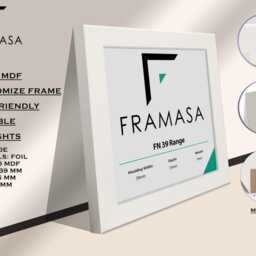 Modern Black Photo Frame, Square Wall Art, Fn39 Series - thumbnail 2