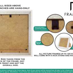 Modern Black Photo Frame, Square Wall Art, Fn39 Series - thumbnail 3