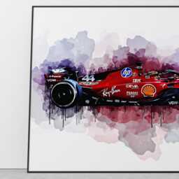 Lewis Hamilton Ferrari Poster - Car F1 Print Wall Decor Ref #544 - thumbnail 2