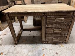 Rustic French Oak Computer Desk