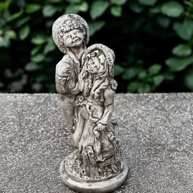 Concrete Couple Sculpture Romantic Stone Lovers Statue Cement Garden Figurine Outdoor Love Decor Handmade Boy & Girl Emotional Art Piece - image 1