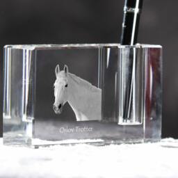 Orlov Trotter, Crystal Pen Holder With Horse, Souvenir, Decoration, Limited Edition, Collection - thumbnail 3