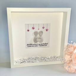 Best Friend Personalised Pebble Art Picture Frame Stone People Bestie Birthday Gift 21St 30Th 40Th 50Th 18Th 60Th 70Th Long Distance - thumbnail 2