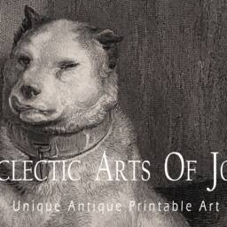 "Victorian Dog Art Print, Sir Edwin Landseer, ""Low Life" - thumbnail 2