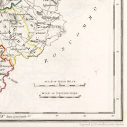 County Mayo Map - Ireland 1846 Hollymount Ballinrobe Murrisk Achill Island Clare Island Ballina Castlebar - thumbnail 3