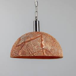Kauri Organic Ceramic Dome Pendant Light Red Iron 14.75''ip20 - thumbnail 3