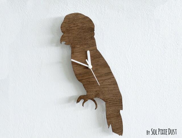 Parrot - Wooden Wall Clock - image 1