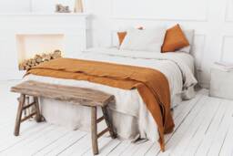 Natural Linen Duvet Cover Soft Stonewashed Bedding, Custom Sizes, Queen/King/ Full Bed Wedding Gift - thumbnail 1