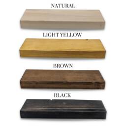Rustic Nest Of Tables - Solid Oak Wood, Set 3, Farmhouse Chic Side For Living Room Decor - thumbnail 4