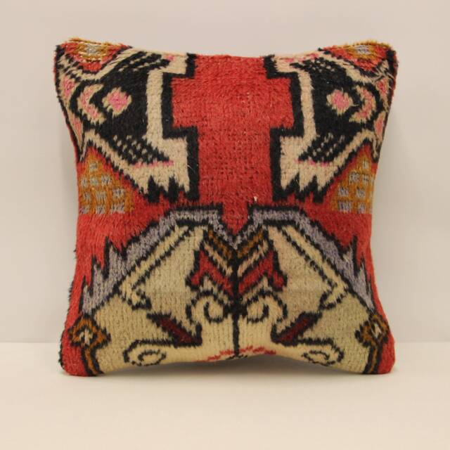 Rug Pillow Cover 16x16 in 40x40 cm Throw Pillows Decorative Boho Interior Design Home Decor Ethnic Pillowcover Rug Cushion 4Kf-651 - image 1