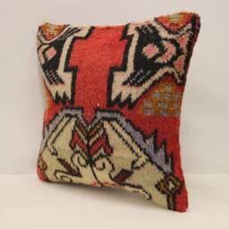 Rug Pillow Cover 16x16 in 40x40 cm Throw Pillows Decorative Boho Interior Design Home Decor Ethnic Pillowcover Rug Cushion 4Kf-651 - thumbnail 3