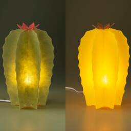 Cactus Lamp. L??mpara De Sobremesa Colores, Luz Ambiente, L??mpara Con Forma Cactus - thumbnail 4