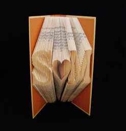 S Heart M 2 Letters With Symbol Anniversary Gift Girlfriend Boyfriend Folded-Book Art Sculpture - thumbnail 1