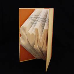 S Heart M 2 Letters With Symbol Anniversary Gift Girlfriend Boyfriend Folded-Book Art Sculpture - thumbnail 3