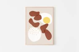 Tocino Modern Art, Pork Belly Filipino Food Giclee Print, Fine Art Paper Home & Kitchen Decor For The Lover - thumbnail 1