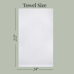 Embroidered Christmas Tree Linen Guest Towel - thumbnail 4